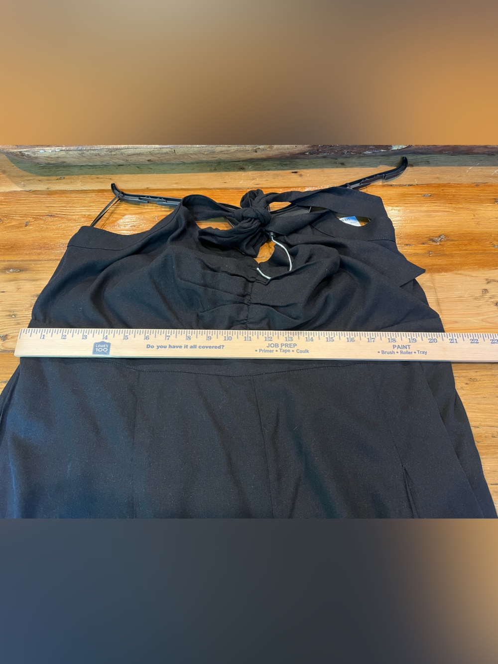 Trendy Jumpsuit in Black Wide-Leg Halter Cutout NWT - Picture 6 of 7